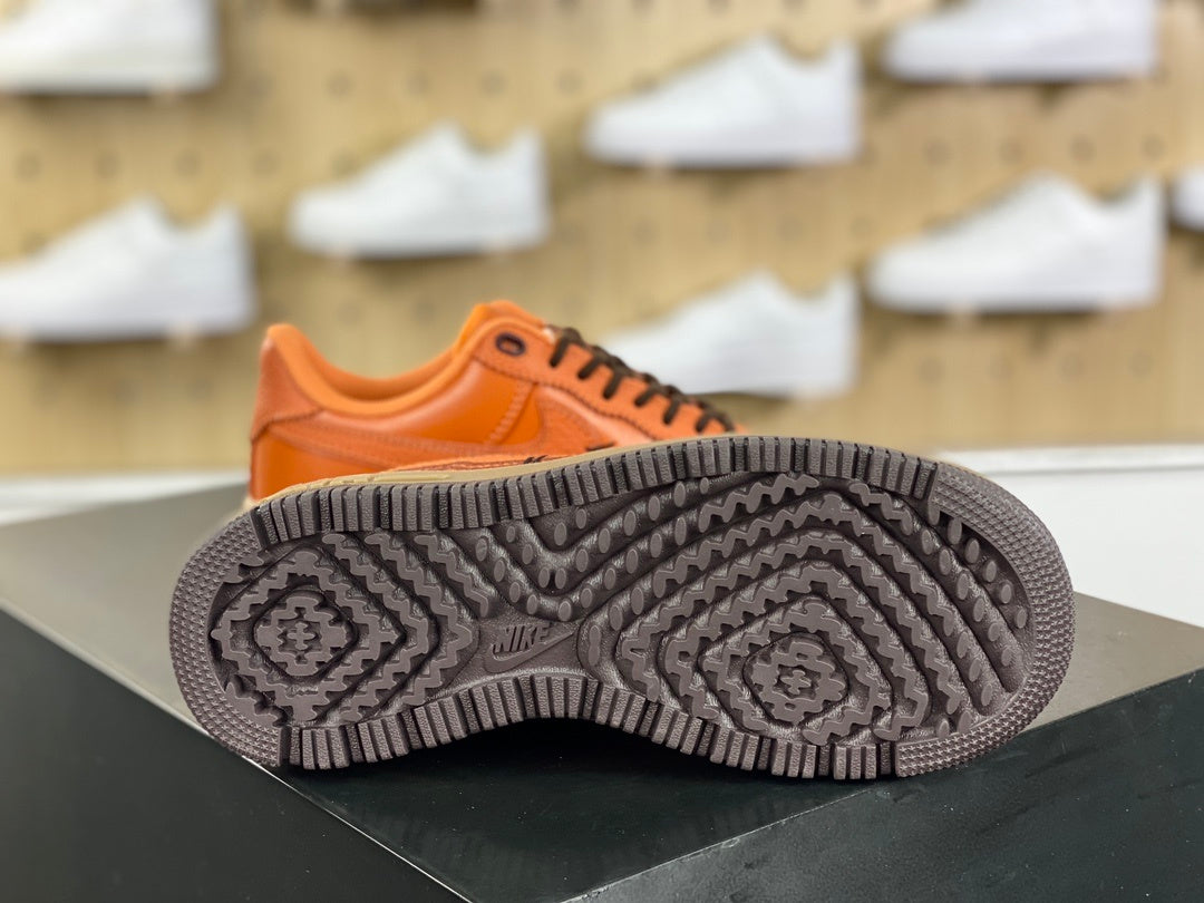 Orange and brown low-top sneakers, product detail 3008