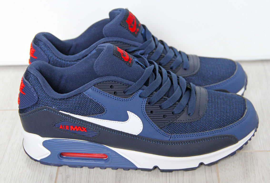 Nike Air Max 90, Midnight Navy and University Red