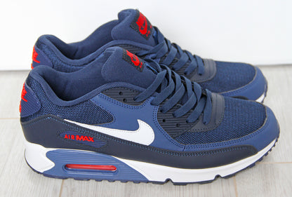 Nike Air Max 90, Midnight Navy and University Red